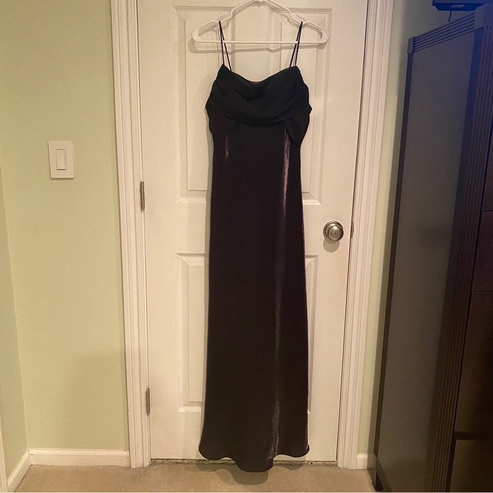 Black Metallic Long Dress. Great Condition.  Smoke Free Home.